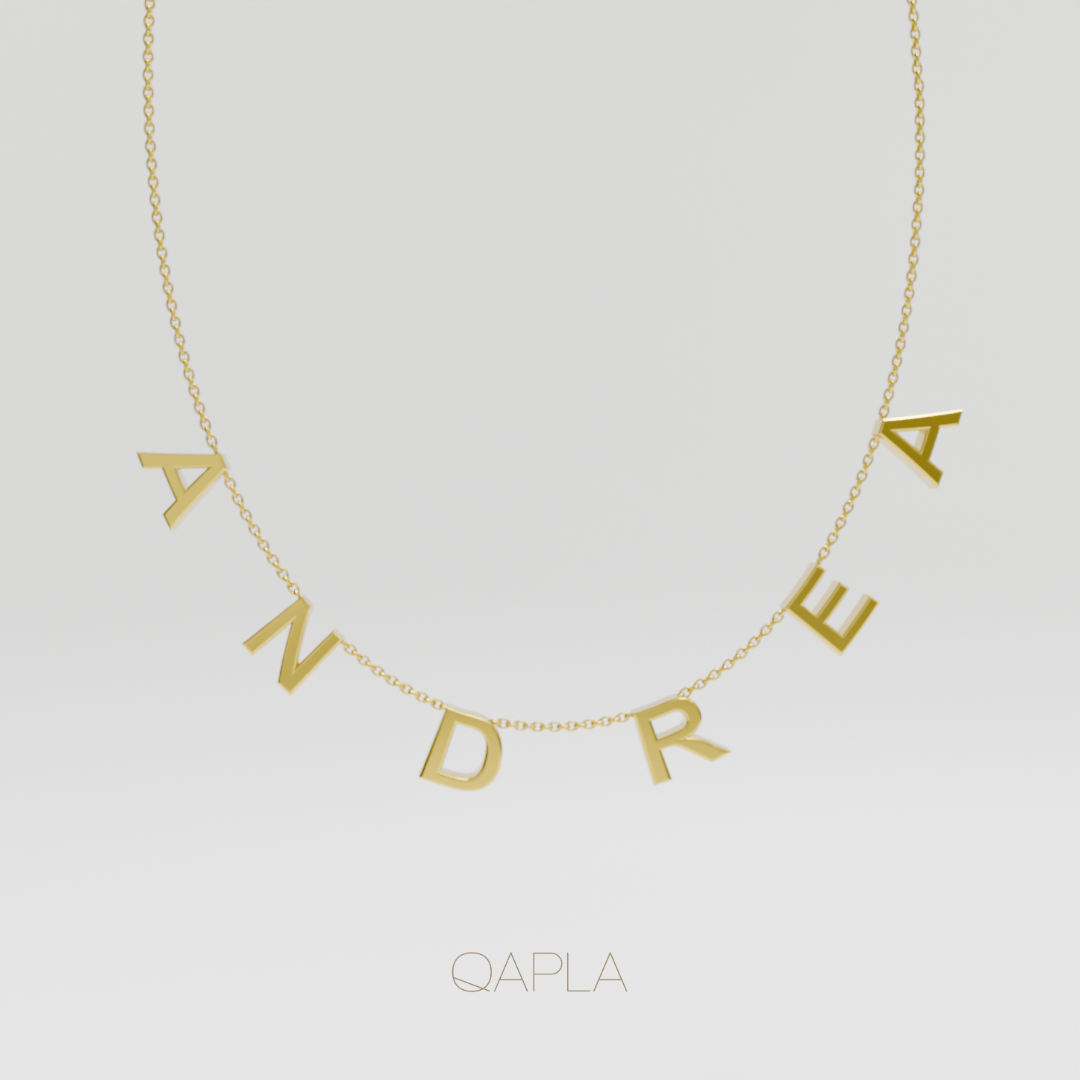 Spaced Name Necklace