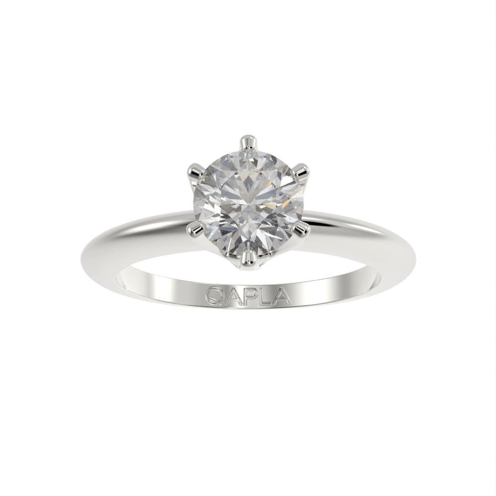 Petal brilliant solitaire ring
