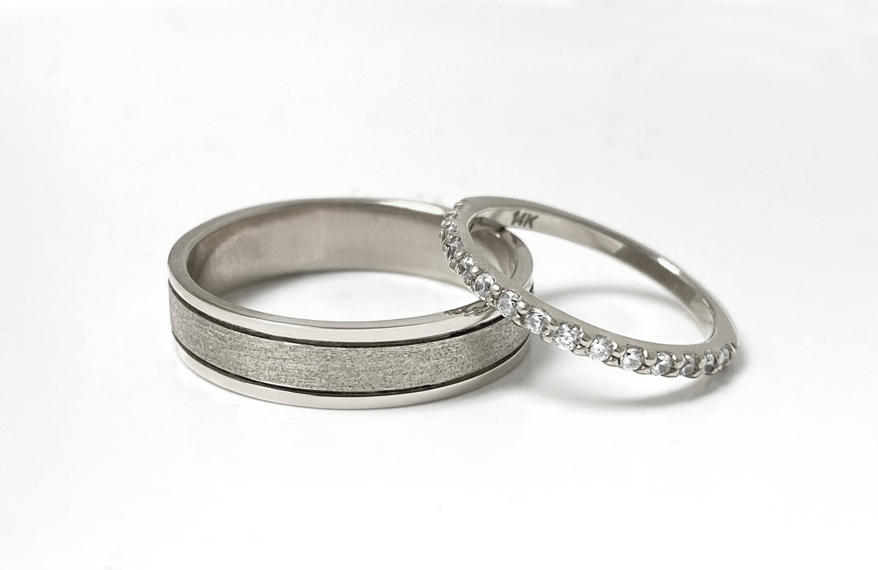 14K White Gold Set