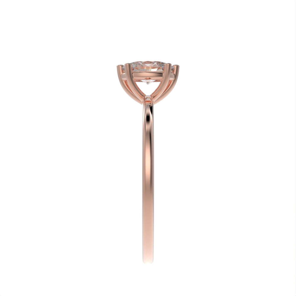 Classic oval solitaire ring