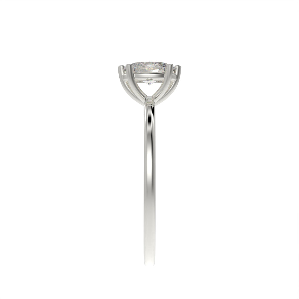 Classic oval solitaire ring
