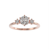 Simple three stone brilliant