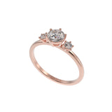 Simple three stone brilliant