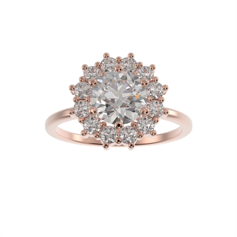 Blossom halo ring