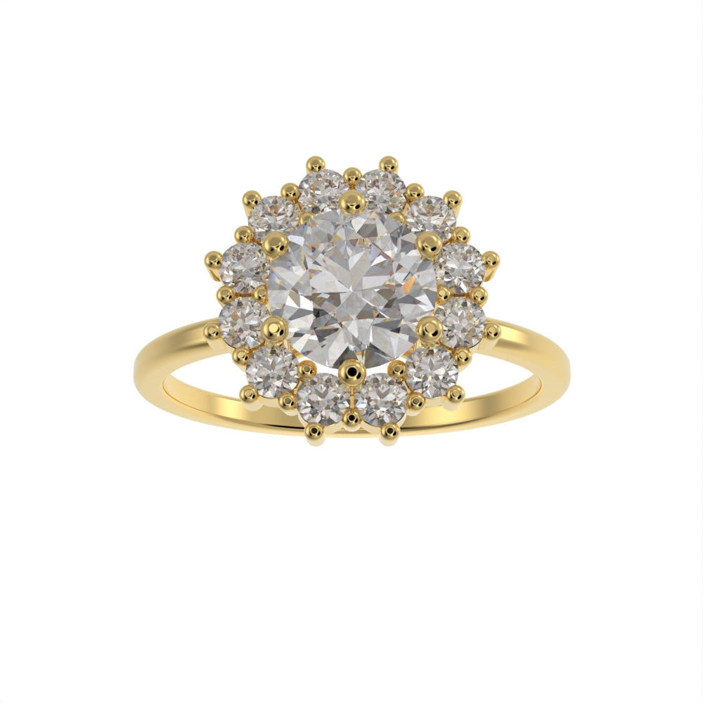 Blossom halo ring