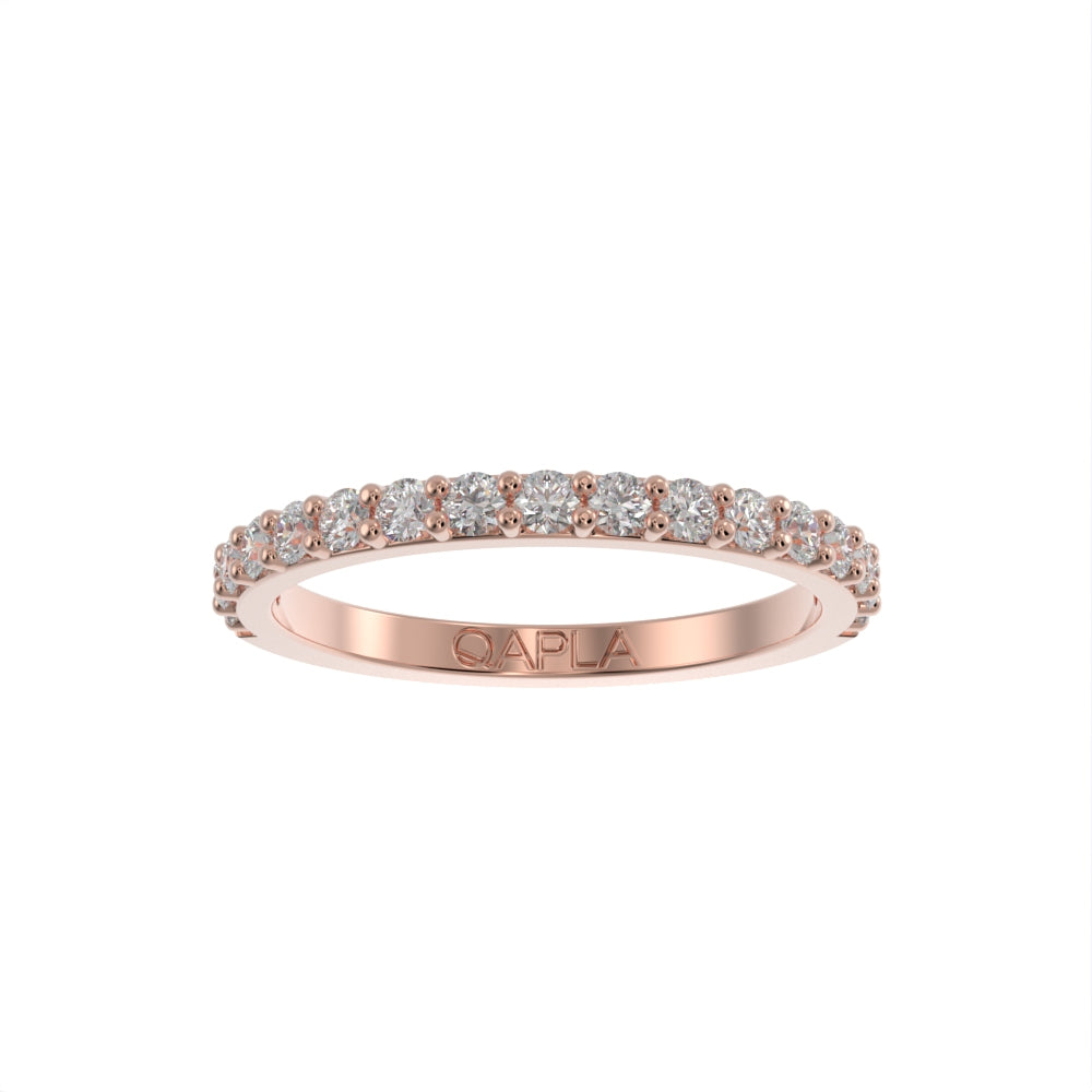 Classic half eternity brilliant band