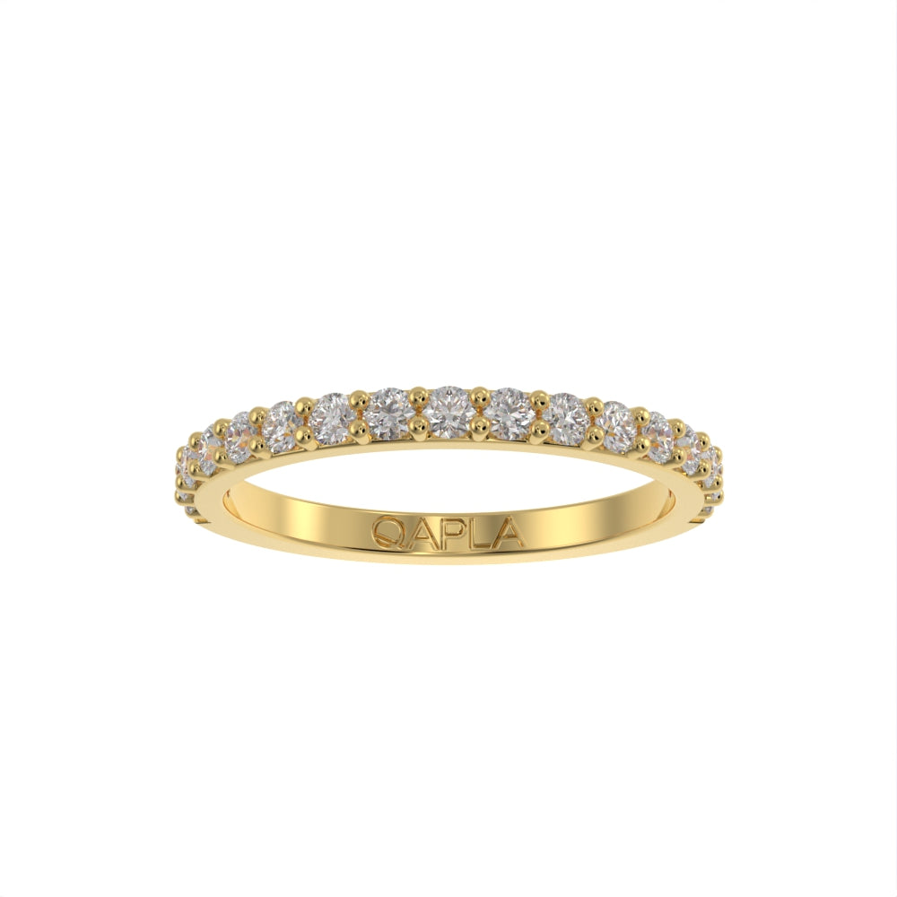 Classic half eternity brilliant band