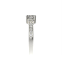 Classic Three stone pave ring