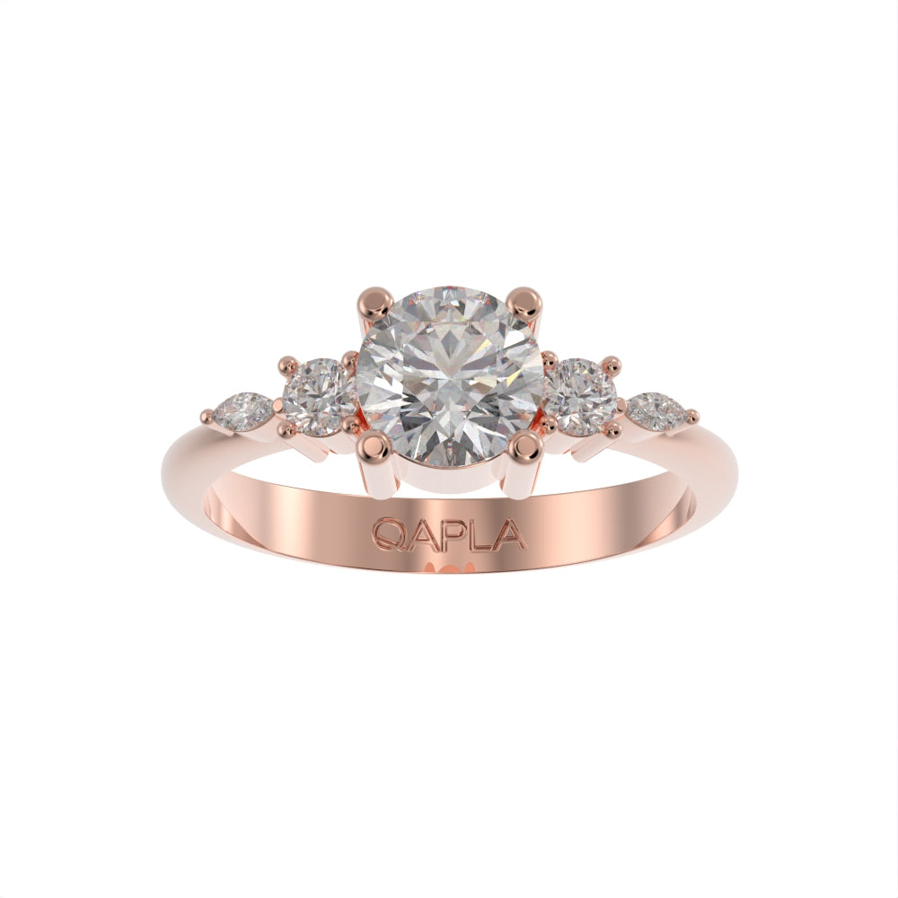 Brilliant garden unique ring