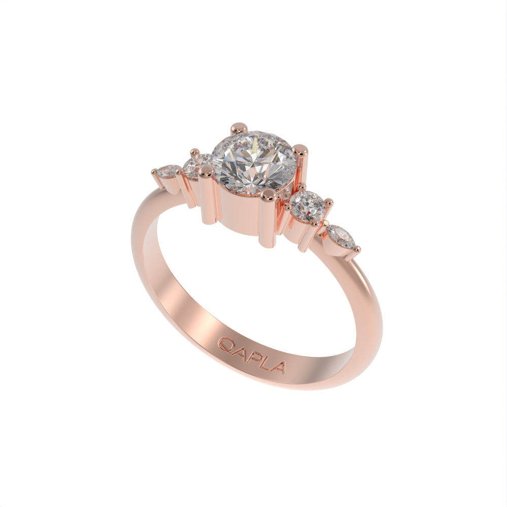 Brilliant garden unique ring