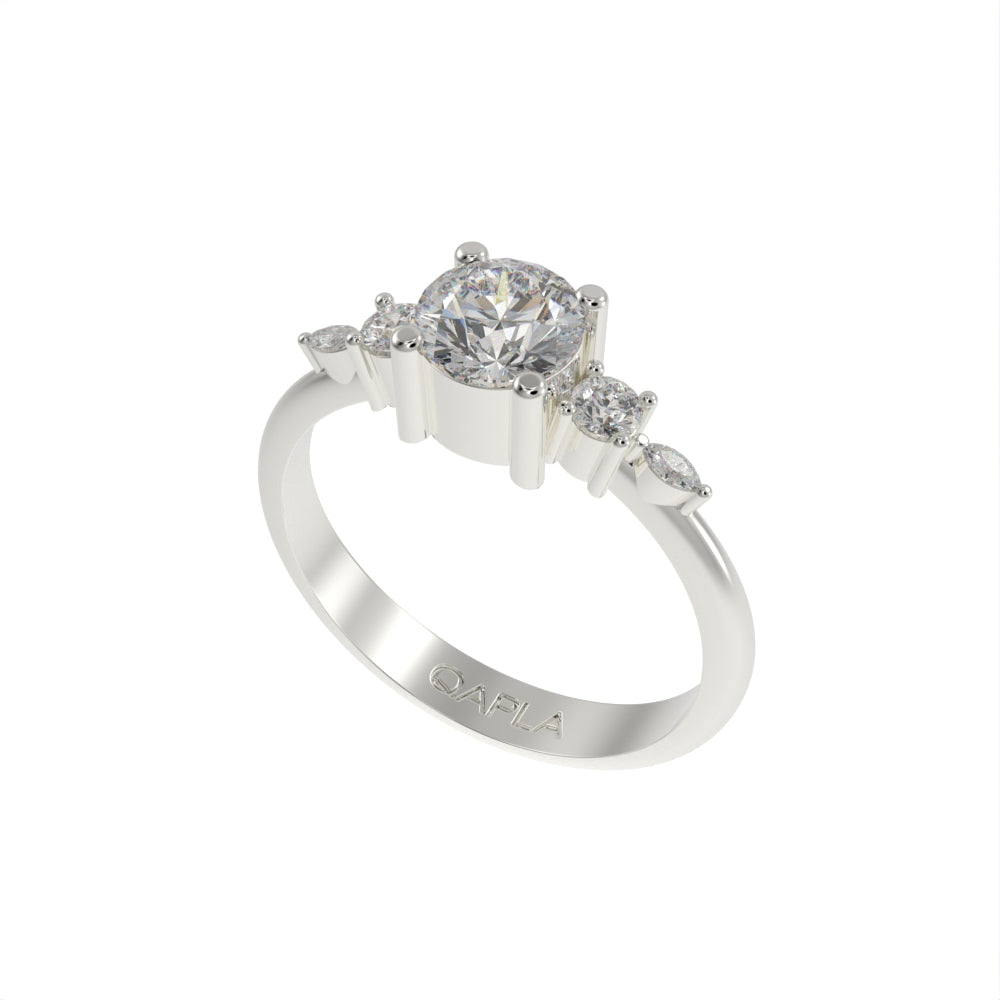 Brilliant garden unique ring