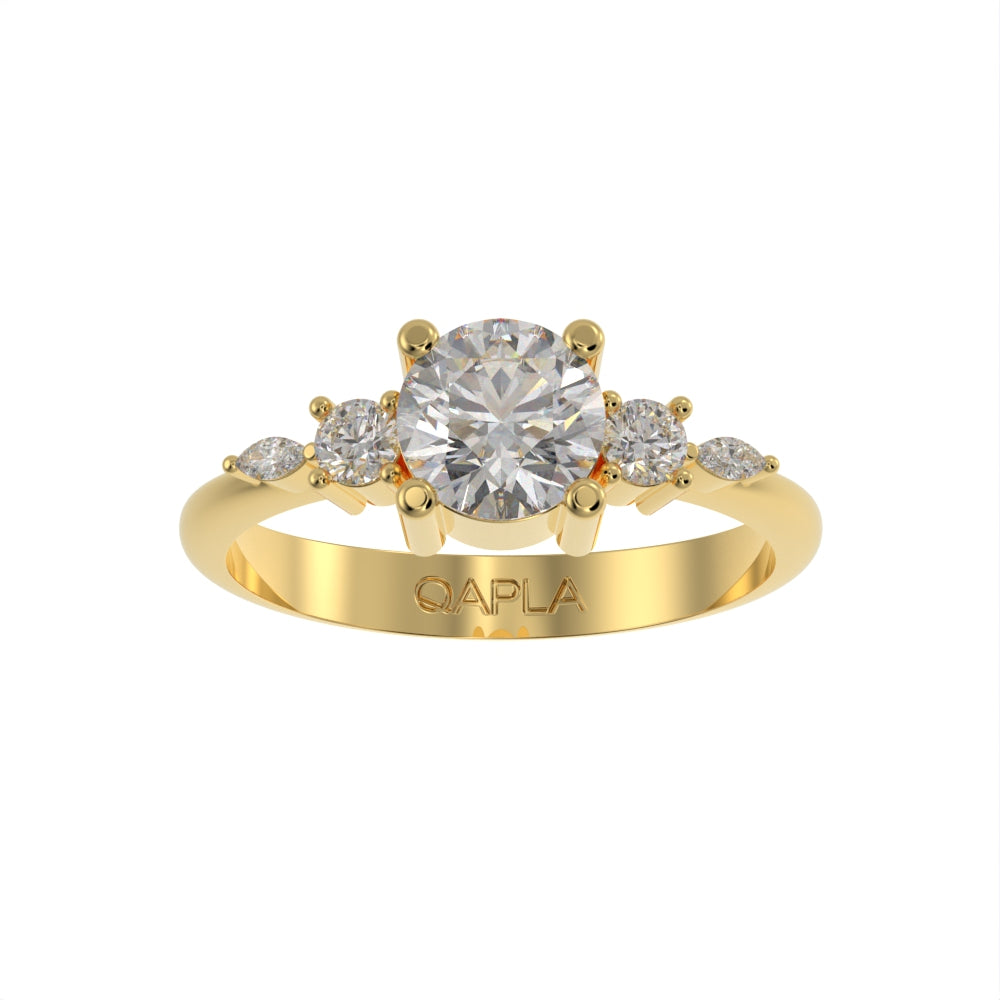 Brilliant garden unique ring
