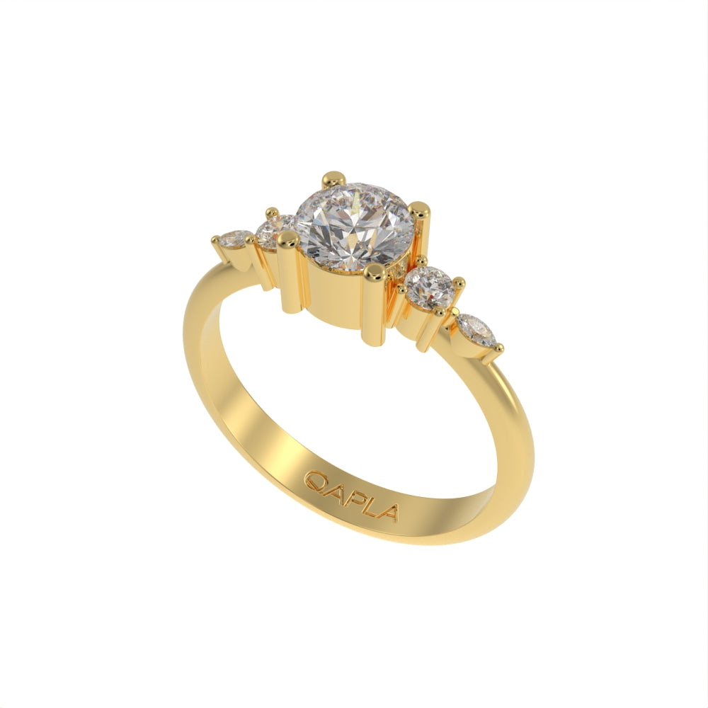 Brilliant garden unique ring