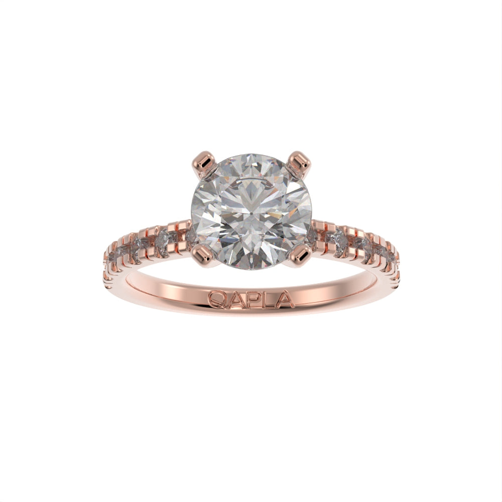 Brilliant grace pave ring