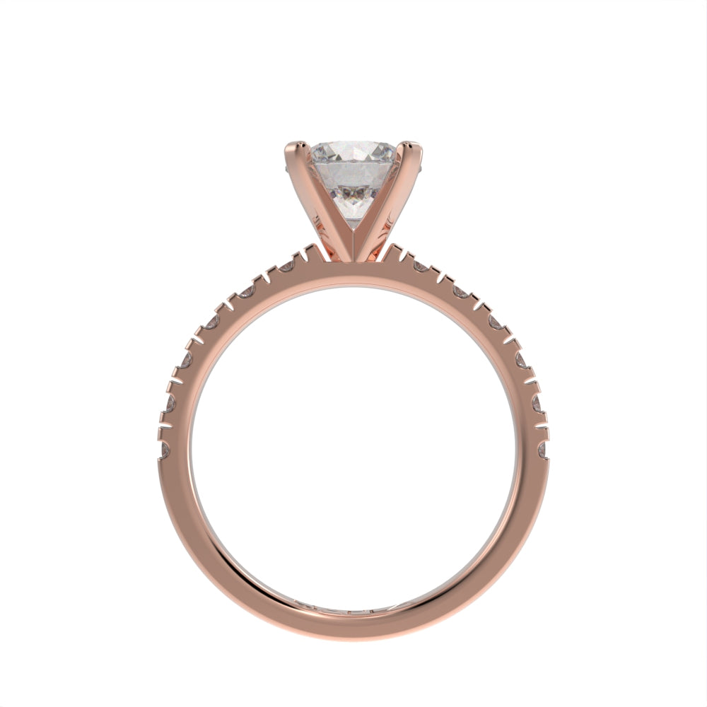 Brilliant grace pave ring