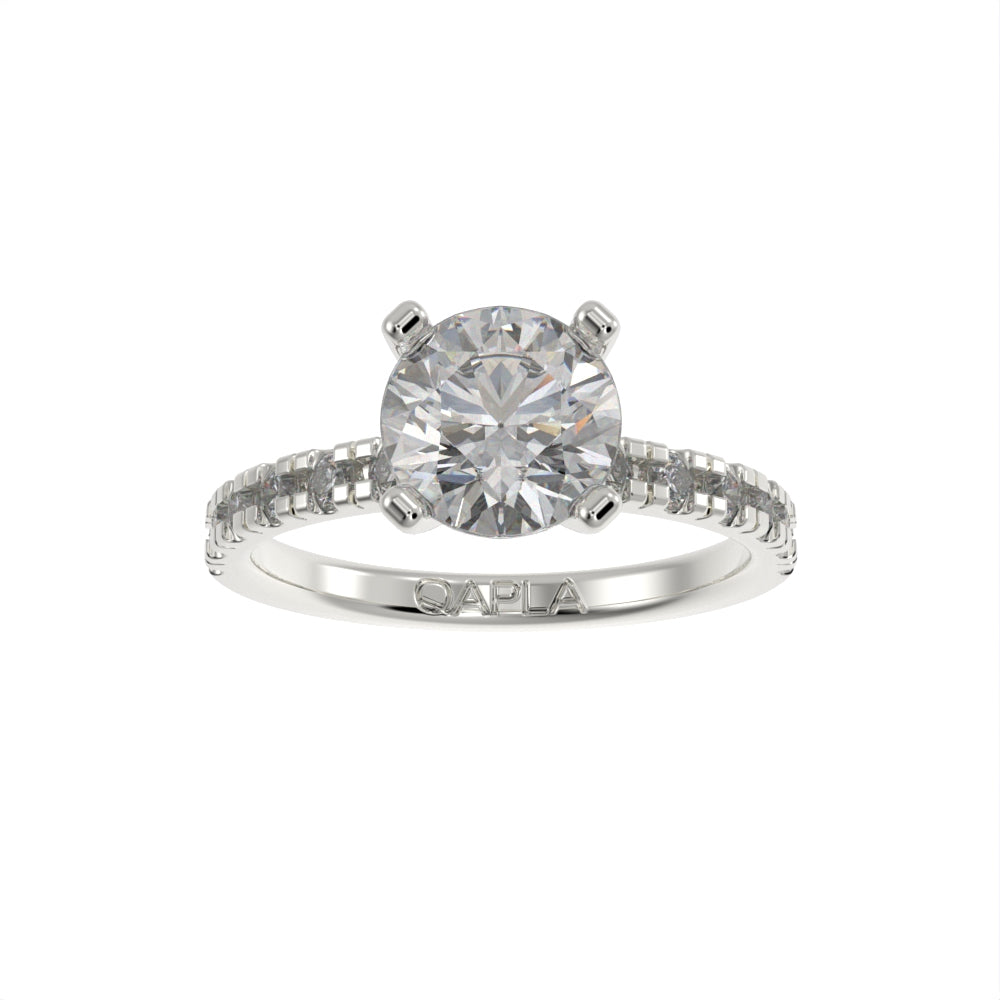 Brilliant grace pave ring