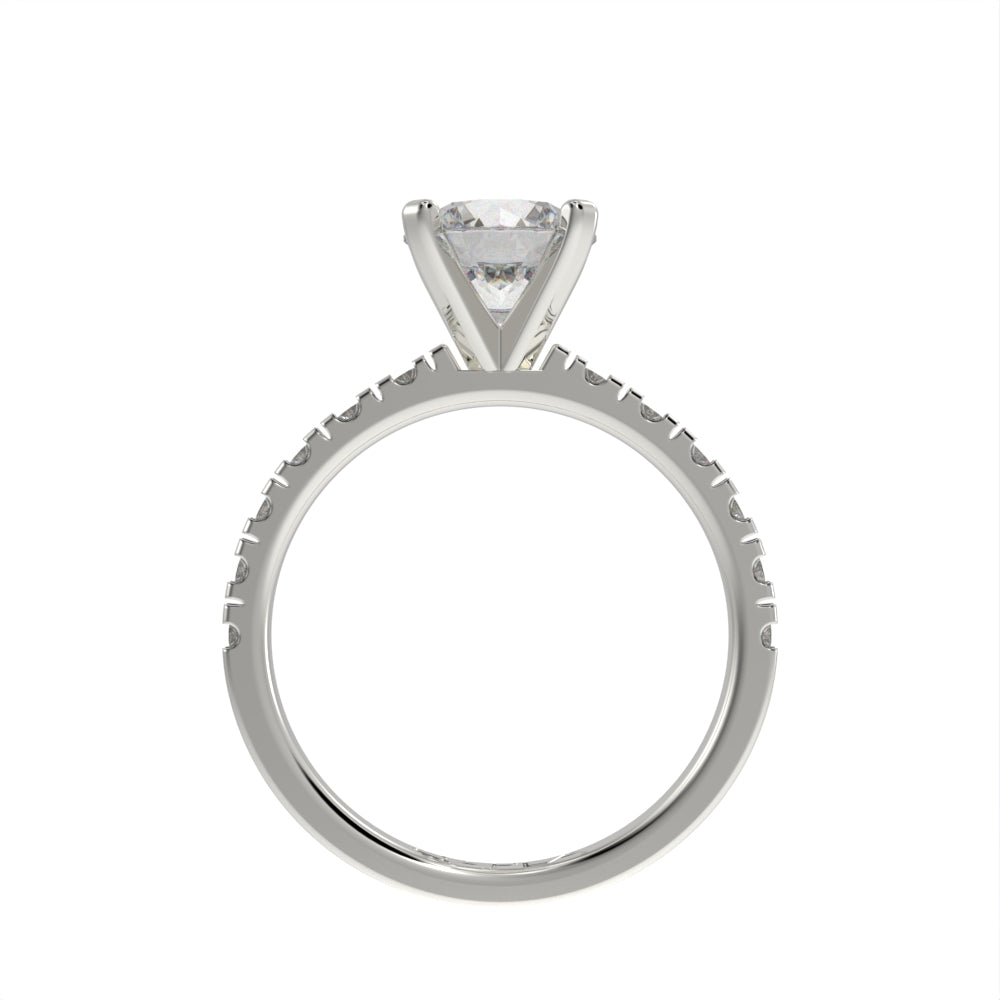 Brilliant grace pave ring