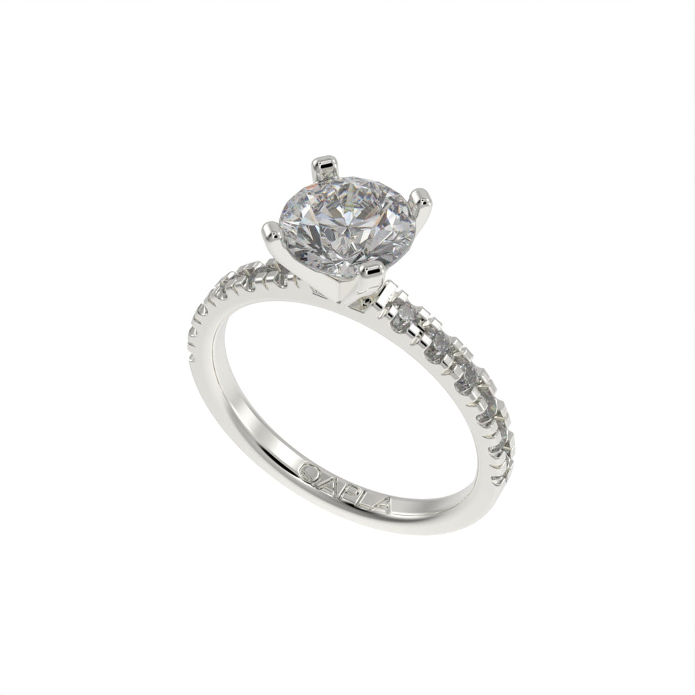 Brilliant grace pave ring