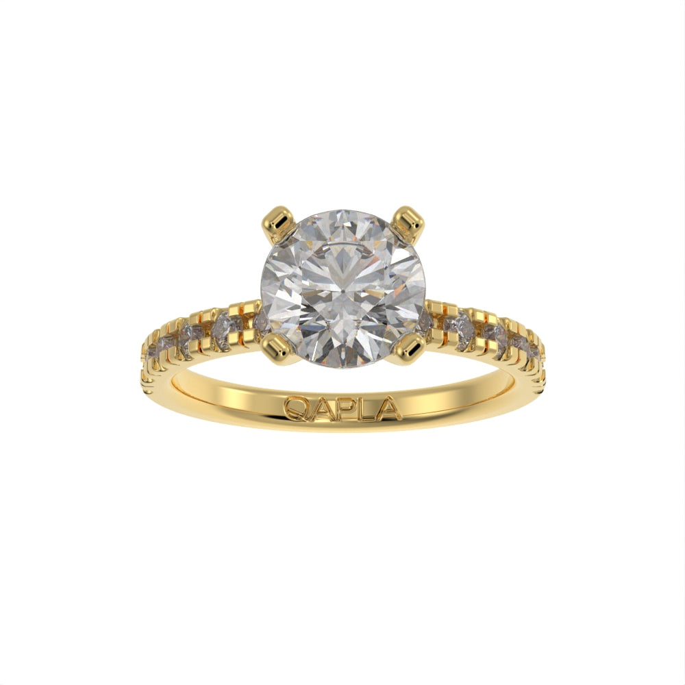 Brilliant grace pave ring