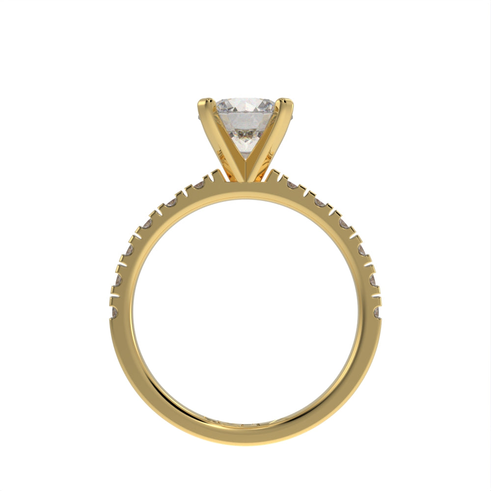 Brilliant grace pave ring