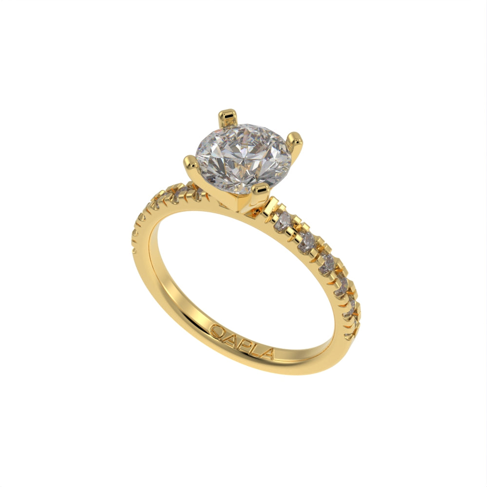 Brilliant grace pave ring