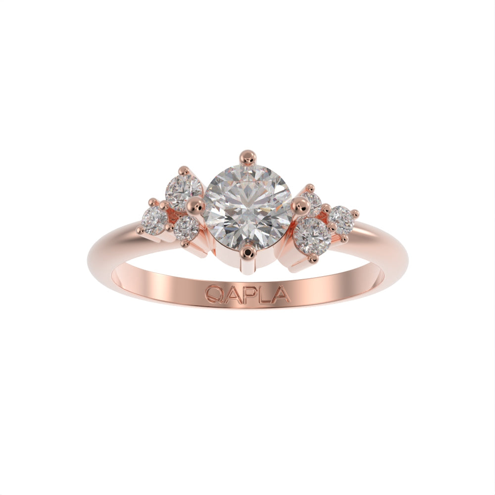 Multi stone unique ring