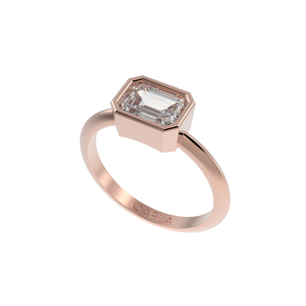Classical solitaire ring