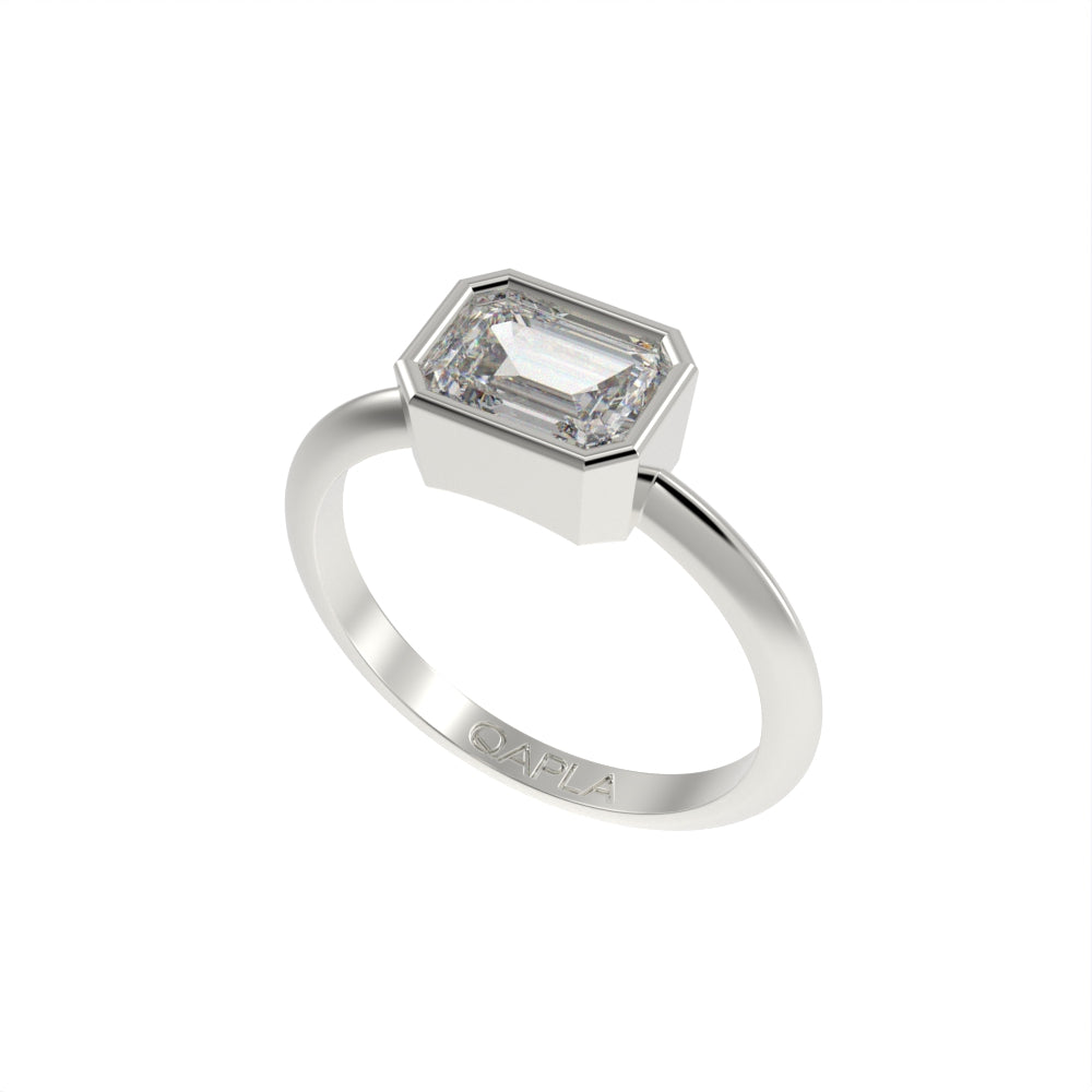 Classical solitaire ring