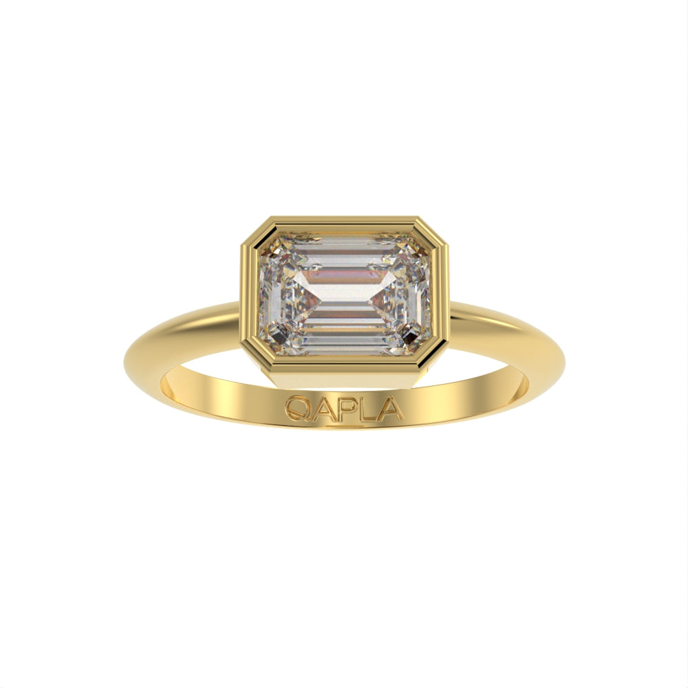 Classical solitaire ring