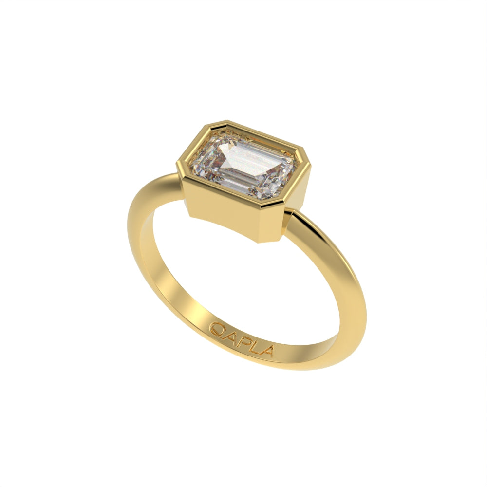 Classical solitaire ring