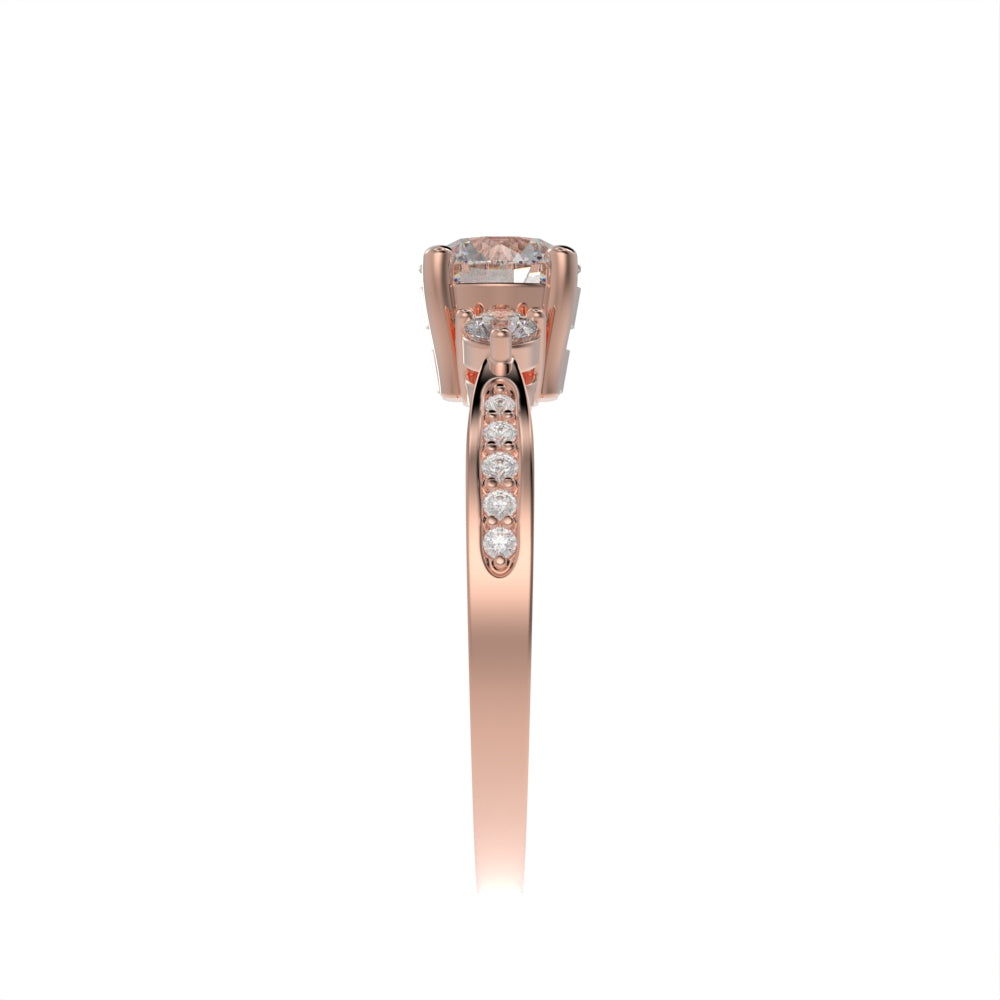 Delicate Three stone pave