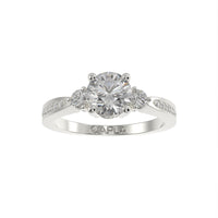 Delicate Three stone pave