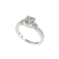 Delicate Three stone pave