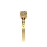 Delicate Three stone pave