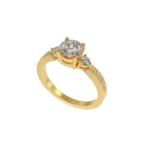Delicate Three stone pave