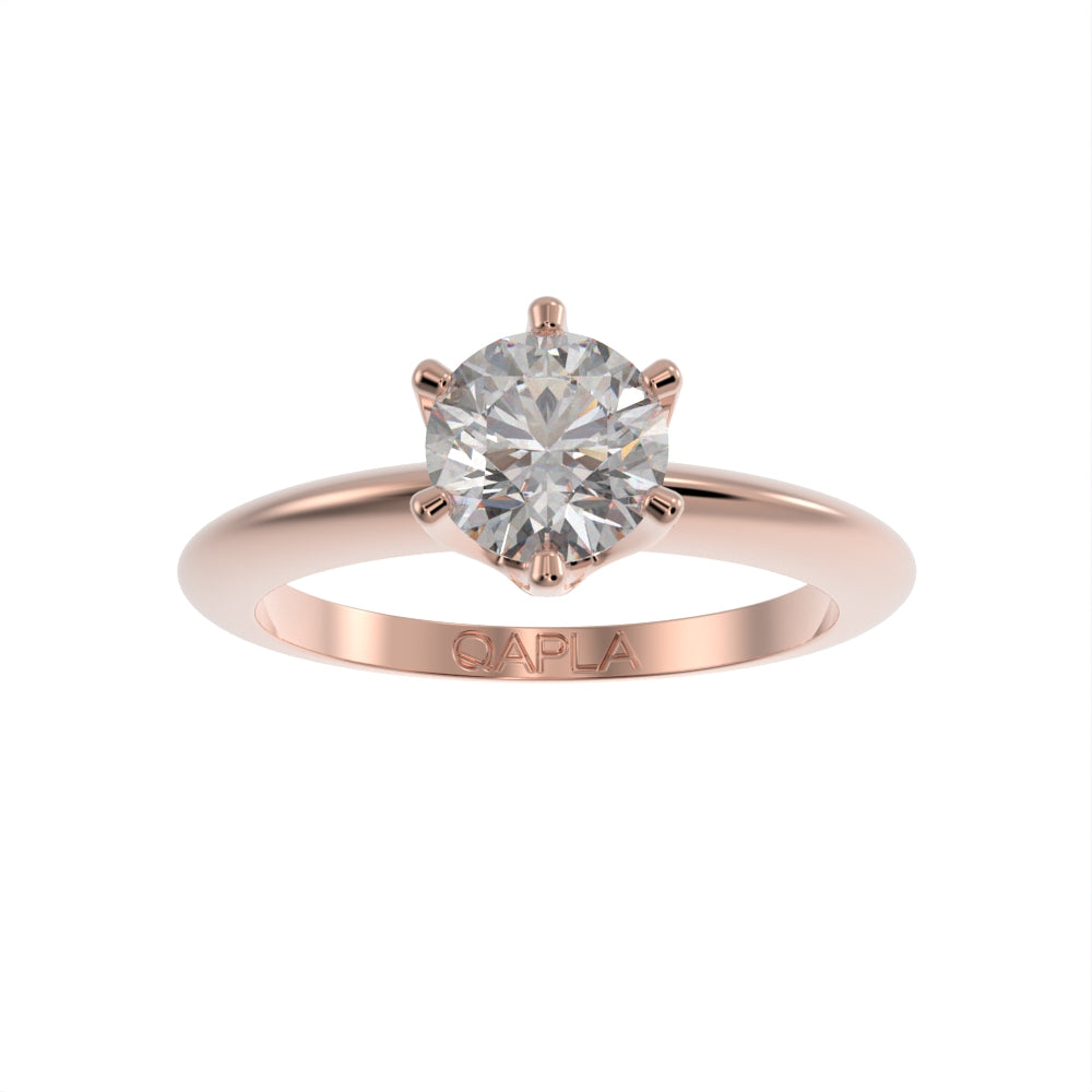 Petal brilliant solitaire ring