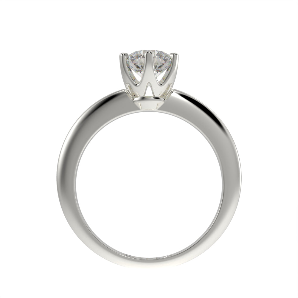 Petal brilliant solitaire ring
