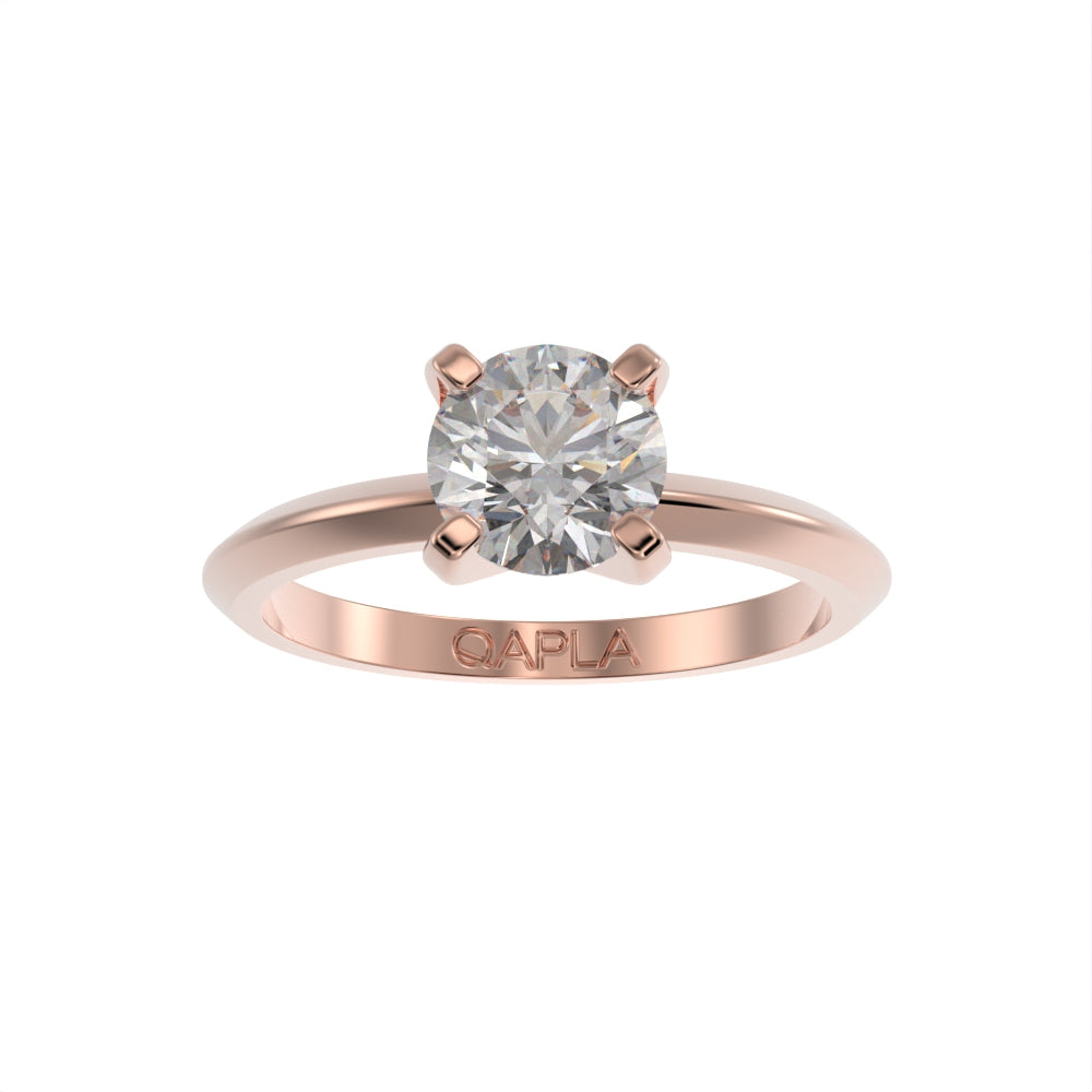 Sharp Elegance solitaire ring
