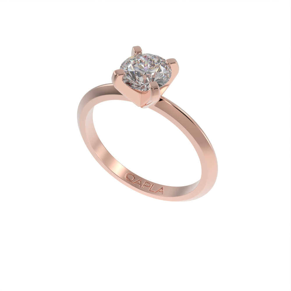 Sharp Elegance solitaire ring