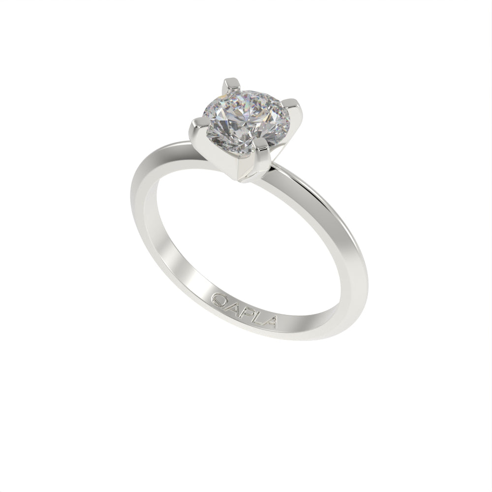 Sharp Elegance solitaire ring
