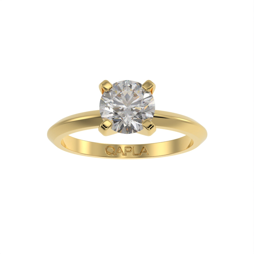 Sharp Elegance solitaire ring