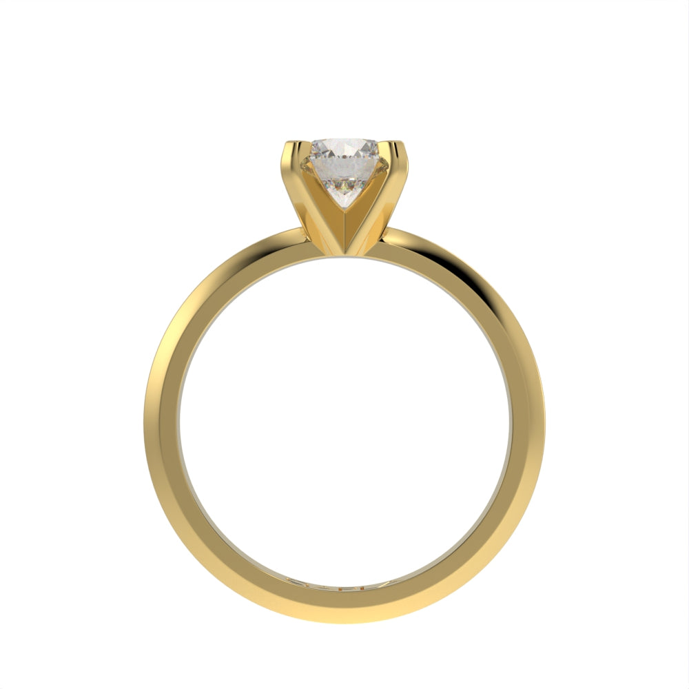 Sharp Elegance solitaire ring