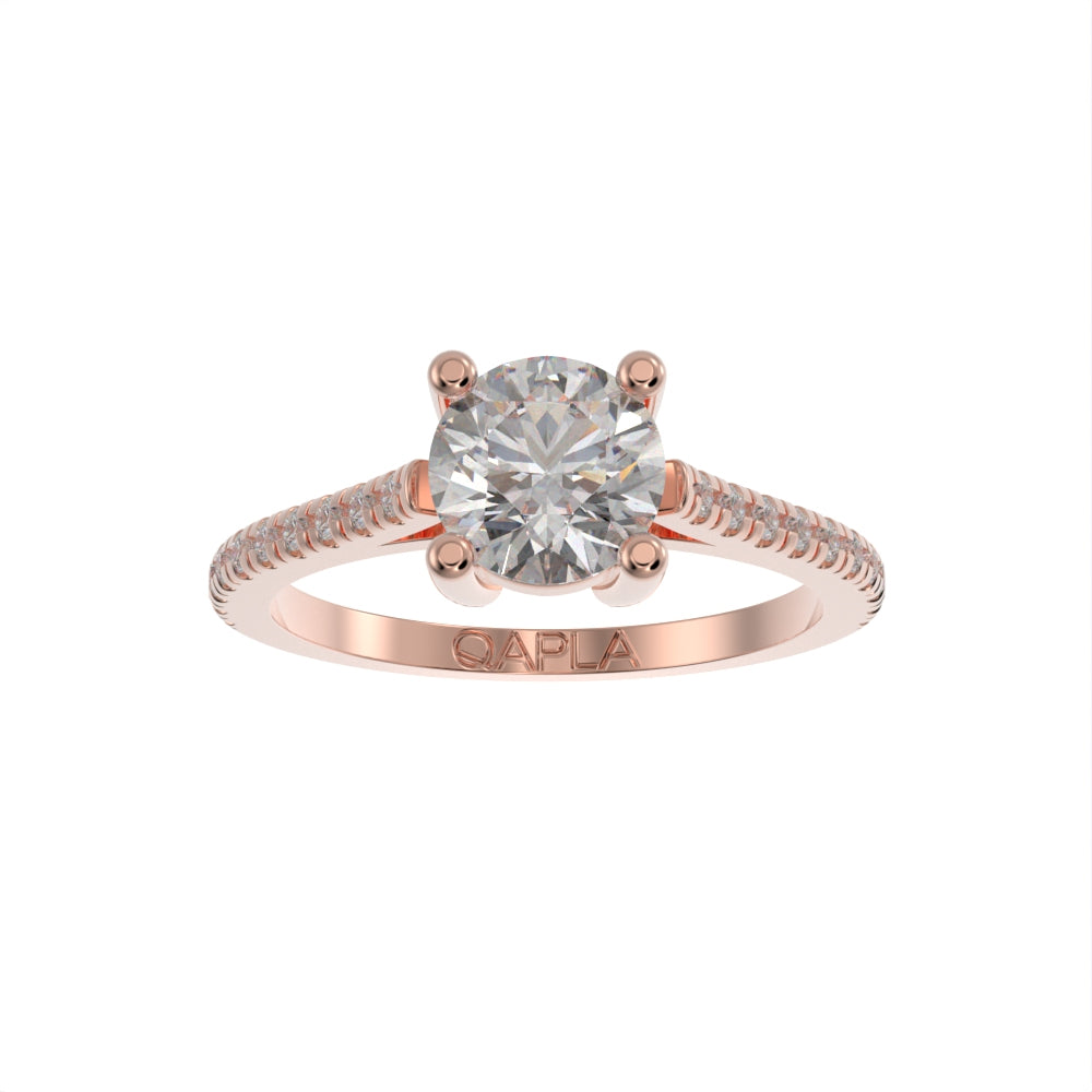 Timeless brilliant pave ring