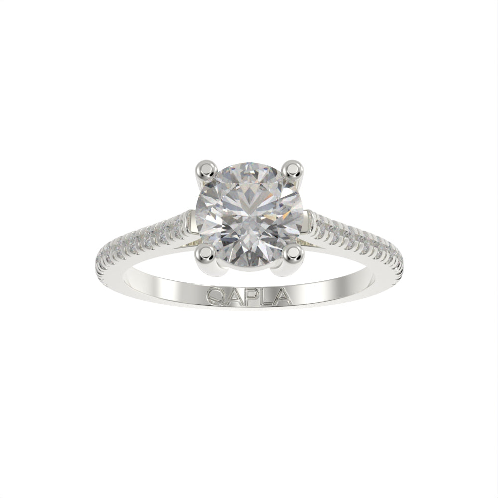 Timeless brilliant pave ring