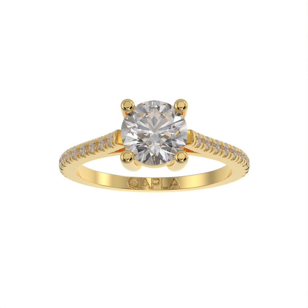 Timeless brilliant pave ring