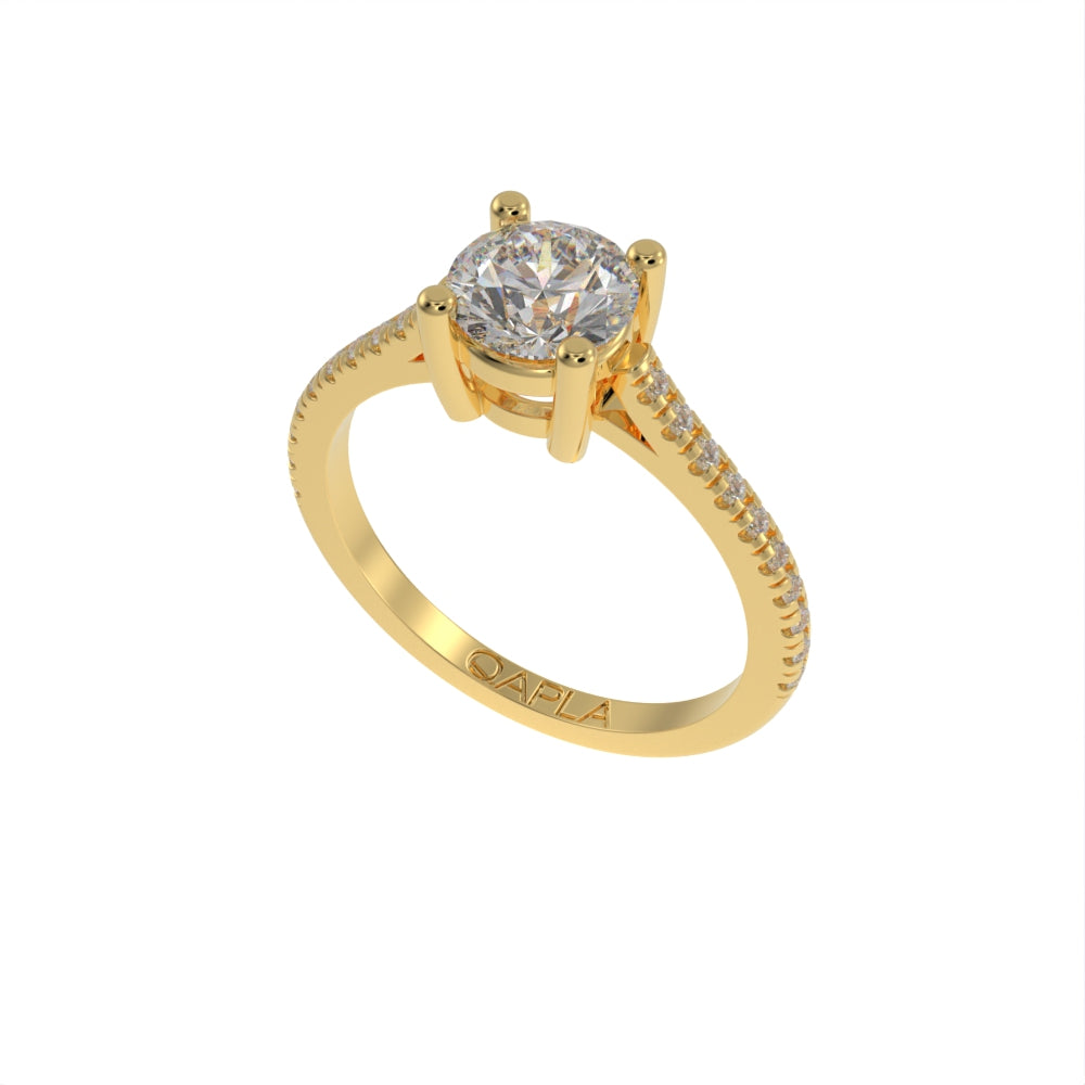 Timeless brilliant pave ring