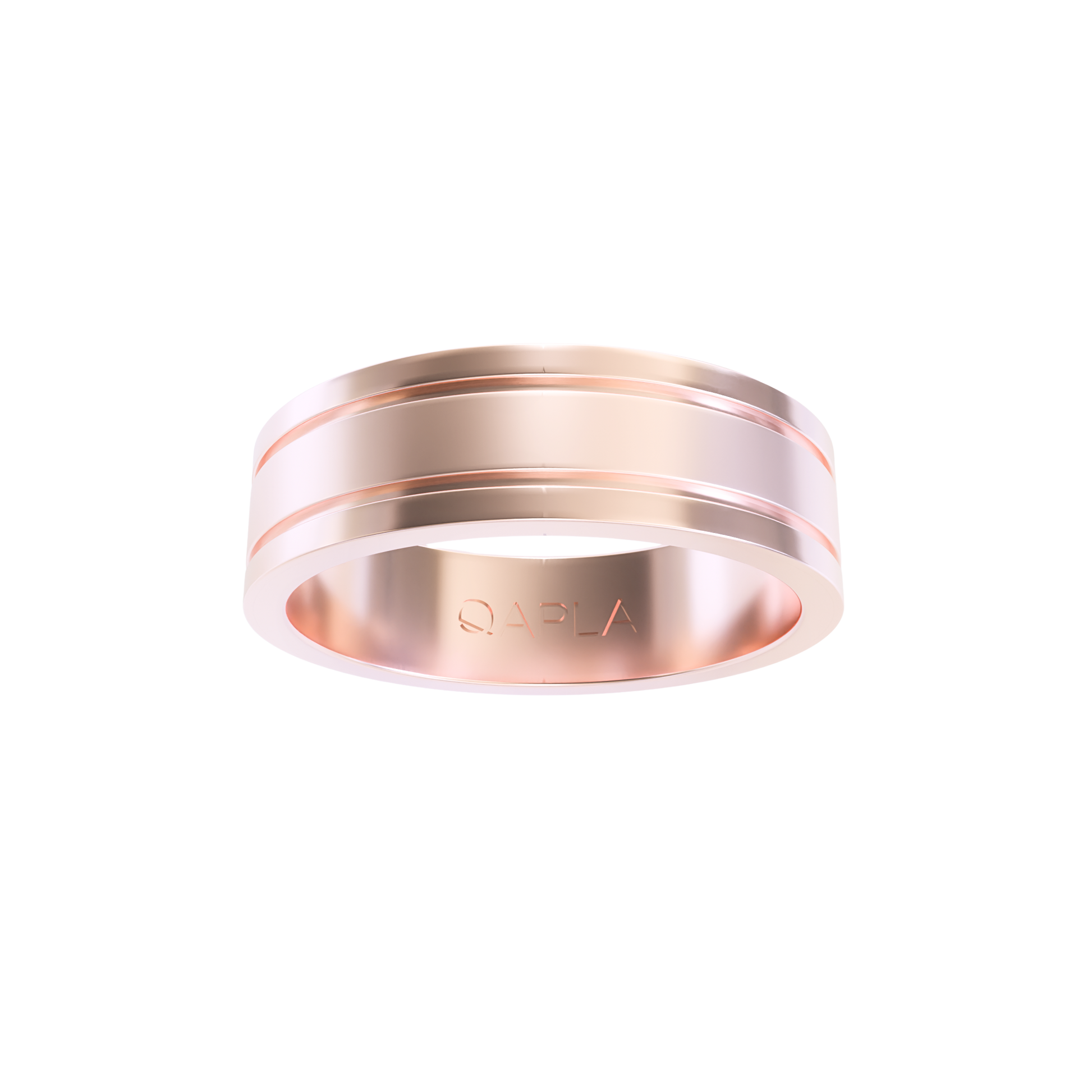Twin Line Center Matte Band