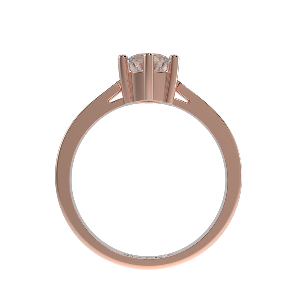 Brilliant crown pave ring