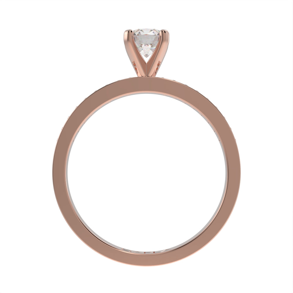 Graceful brilliance pave ring