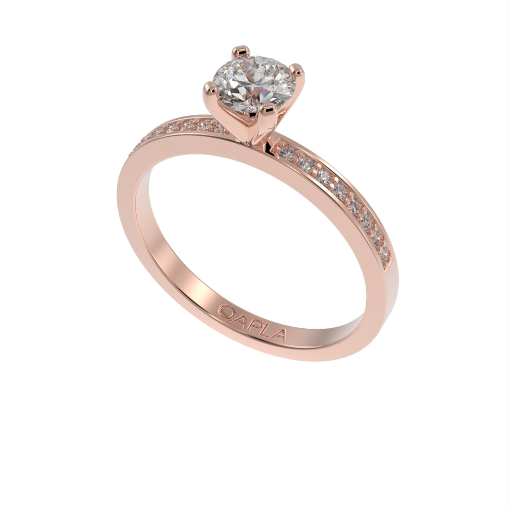 Graceful brilliance pave ring